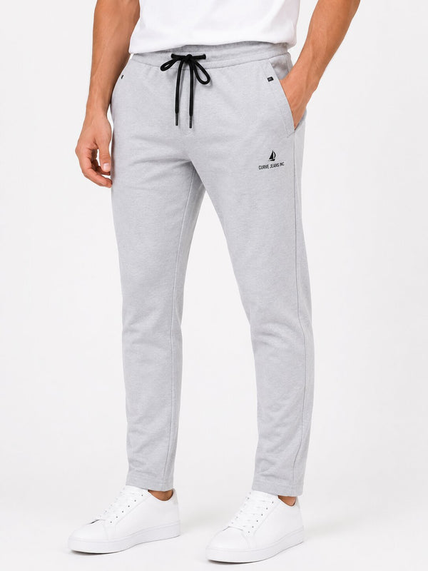 Light Grey Casual Trackpants