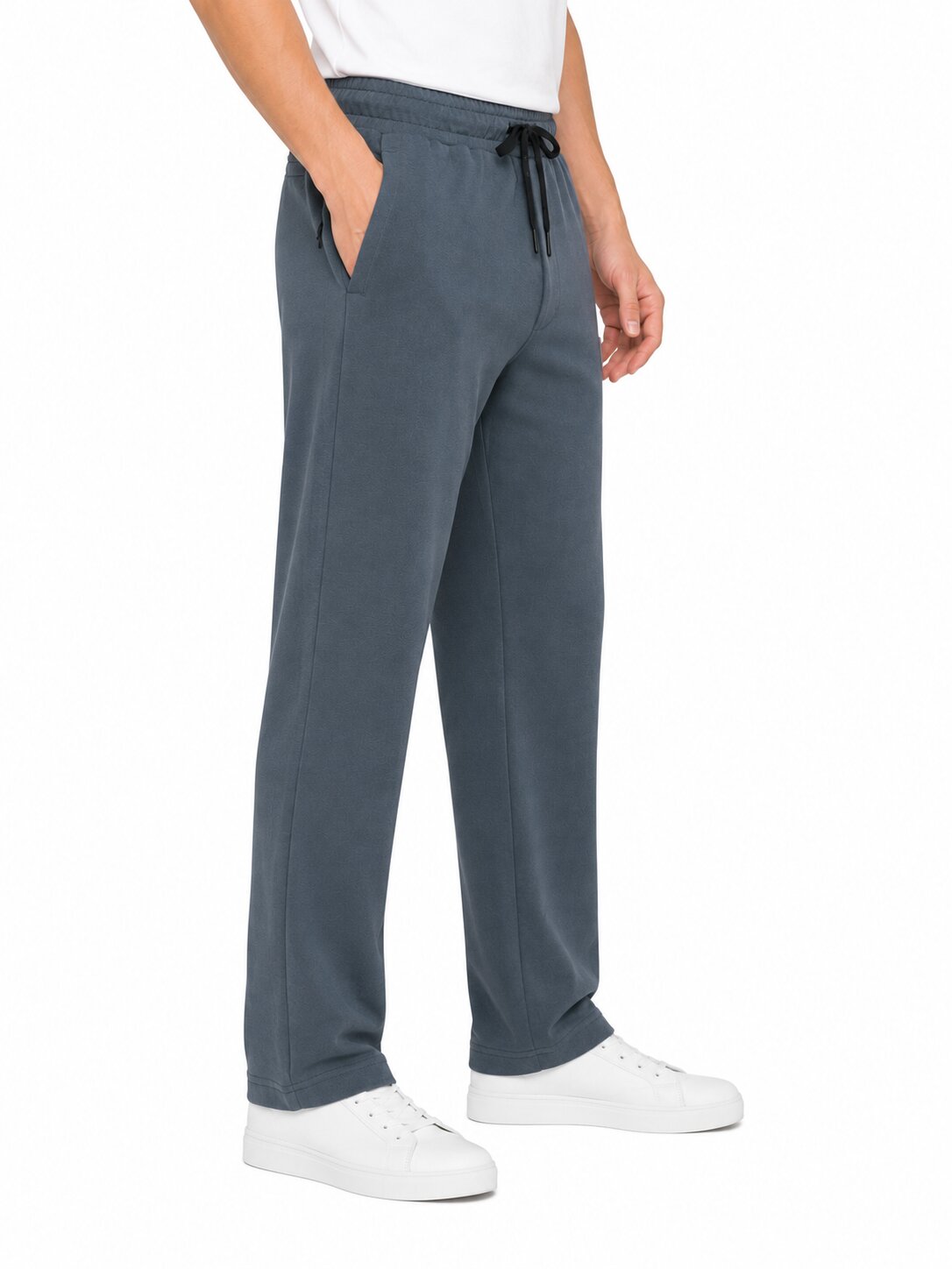 Buy Grey Casual Trackpants Online Shopping view 3