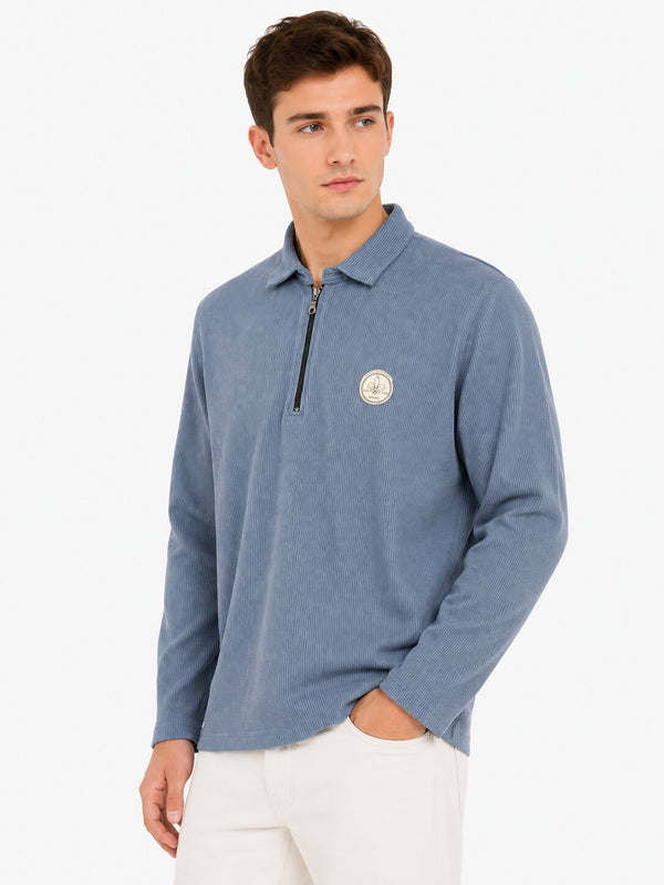 Airforce Zip Collar T-Shirt