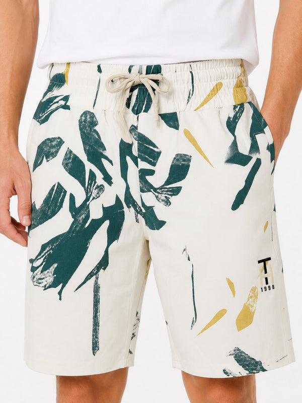 Abstract Print Casual Shorts