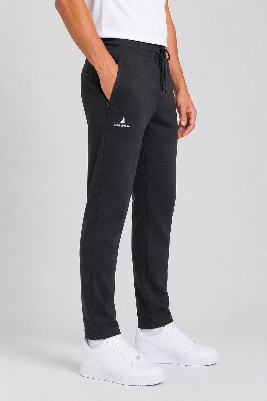 Dark Grey Logo Trackpants