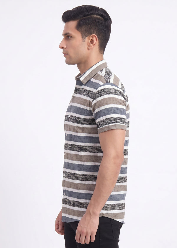 Airforce Striped Polo Shirt