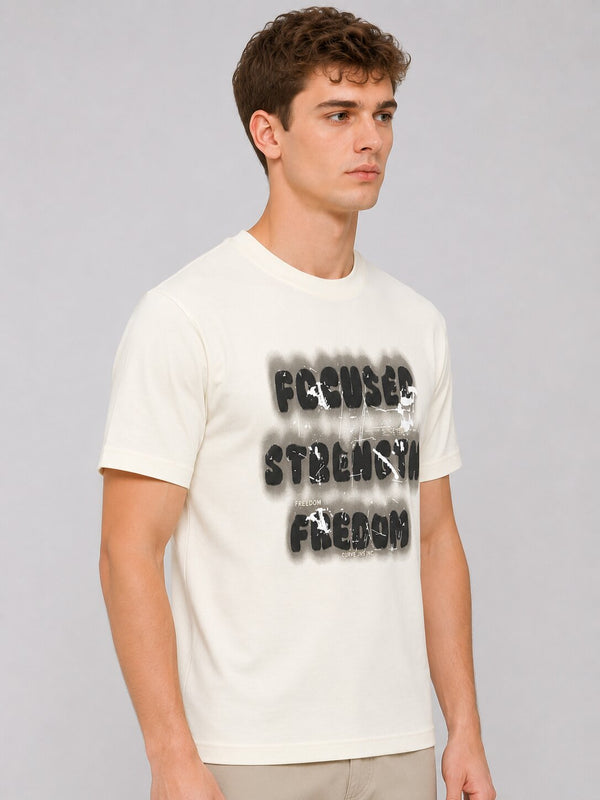 Off White Focus Strength Freedom T-Shirt
