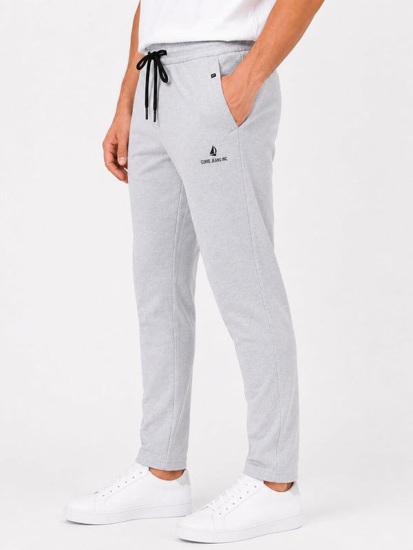 Light Grey Casual Trackpants