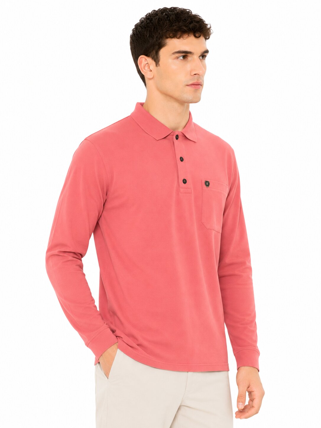 Buy Rose Pocket Polo Online Shopping view 4