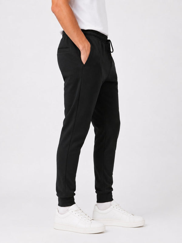Black Logo Trackpants