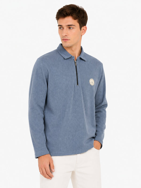 Airforce Zip Collar T-Shirt