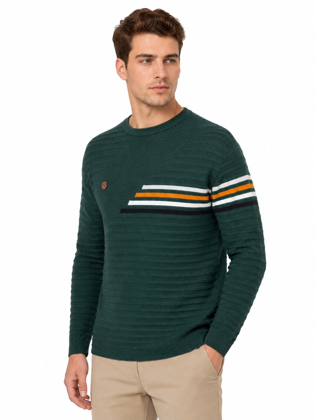Buy Bottle Multicolor Stripe Sweater Online Shopping view 5