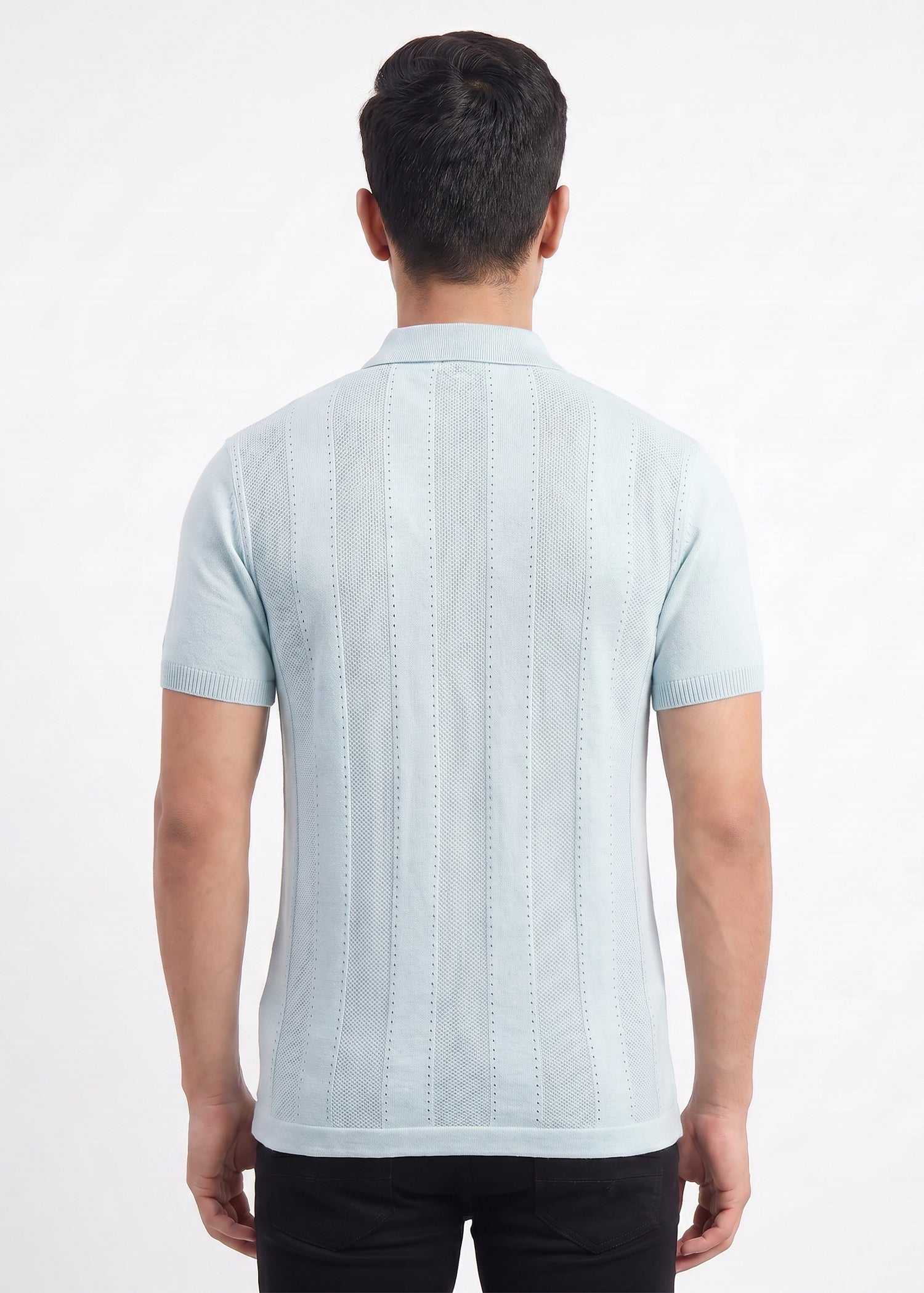 Buy Skywalk-textured-polo-tshirt Online Shopping view 2