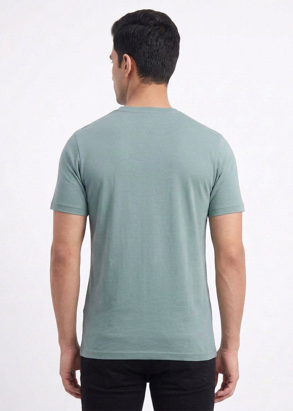 Buy Olive-graphic-print-tshirt Online Shopping view 2