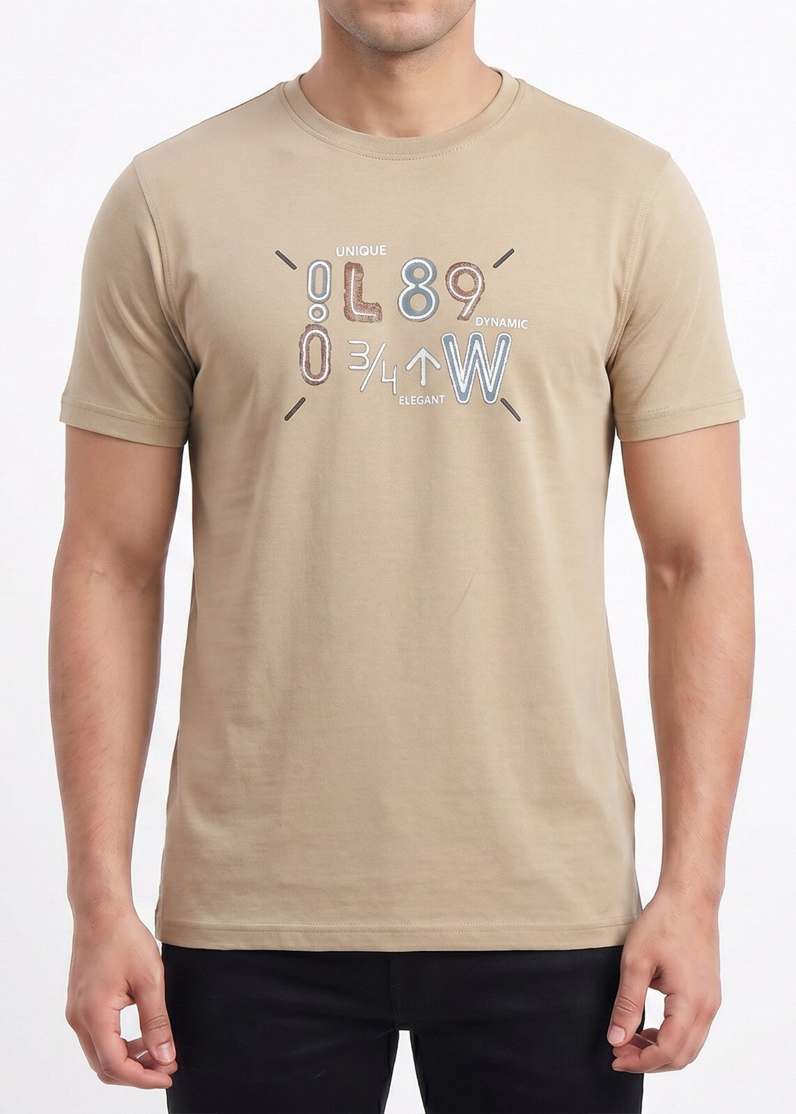 Buy Mouse-typography-print-cotton-tshirt Online Shopping view 3