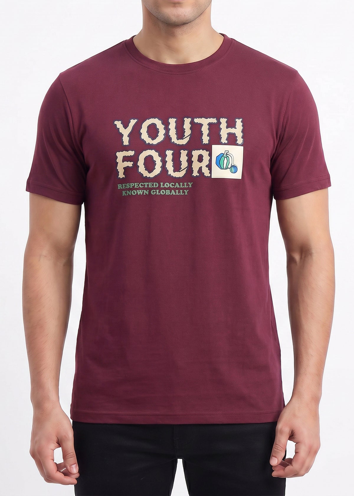 Buy Wine-youth-graphic-tshirt Online Shopping view 3