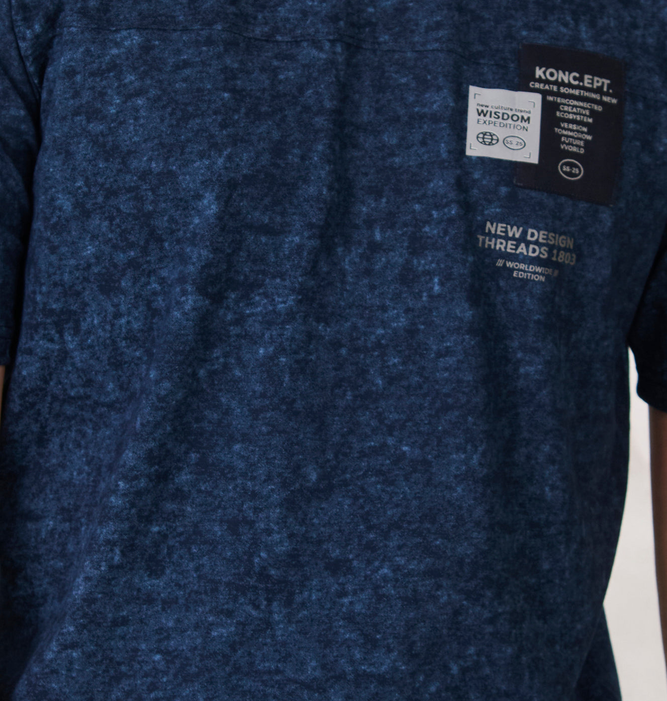 Indigo Cloud Oversized T-Shirt - Navy