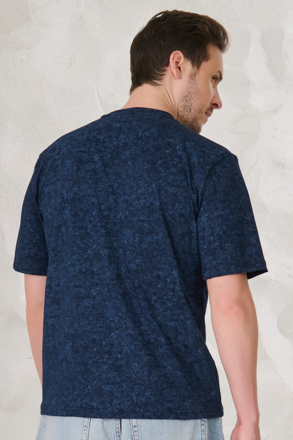 Indigo Cloud Oversized T-Shirt - Navy