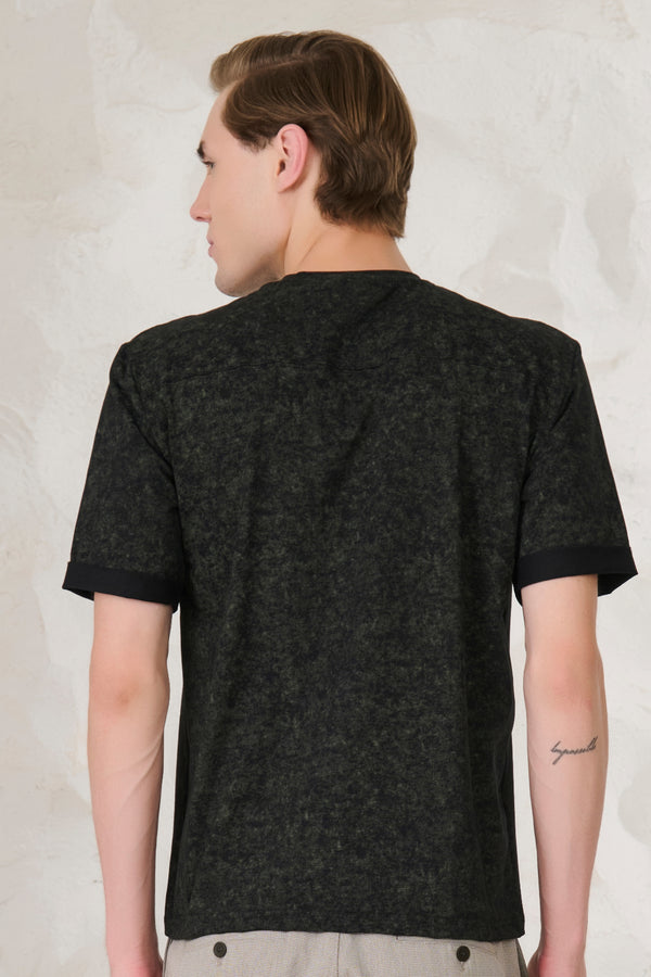 Olive Cloud Oversized T-Shirt - Black/Olive