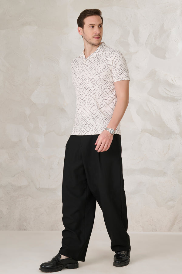 Doodle Cuban T-Shirt - White