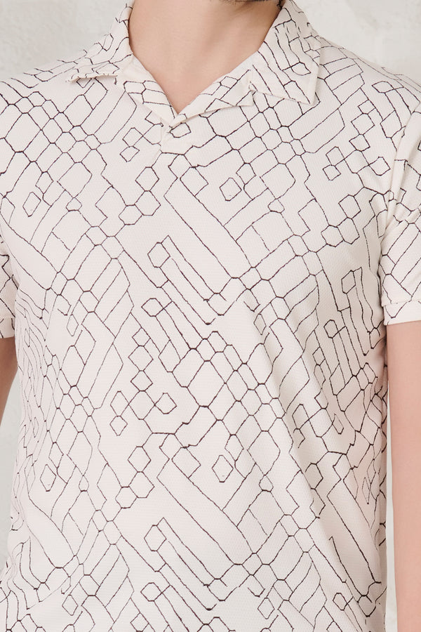 Doodle Cuban T-Shirt - White