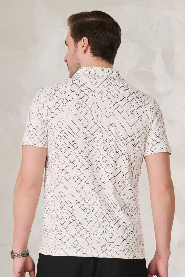 Doodle Cuban T-Shirt - White