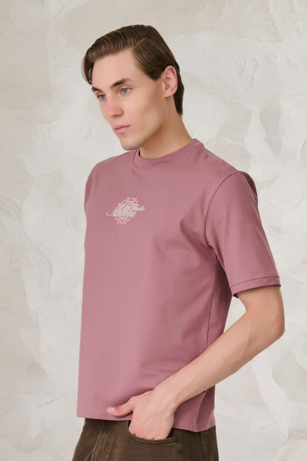 Milano Graphic Oversized Stretch T-Shirt	- Onion Pink