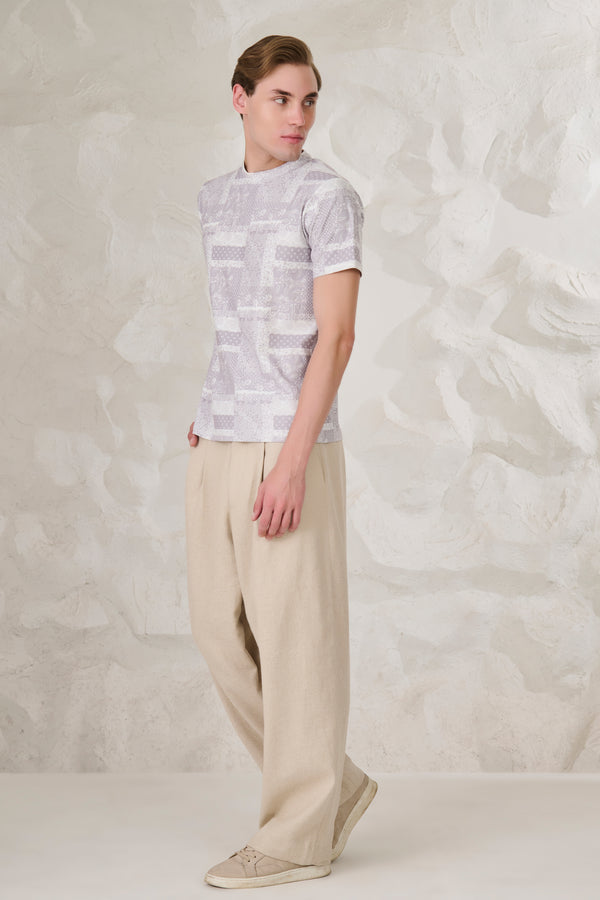 Paisley Collage T-Shirt - Grey