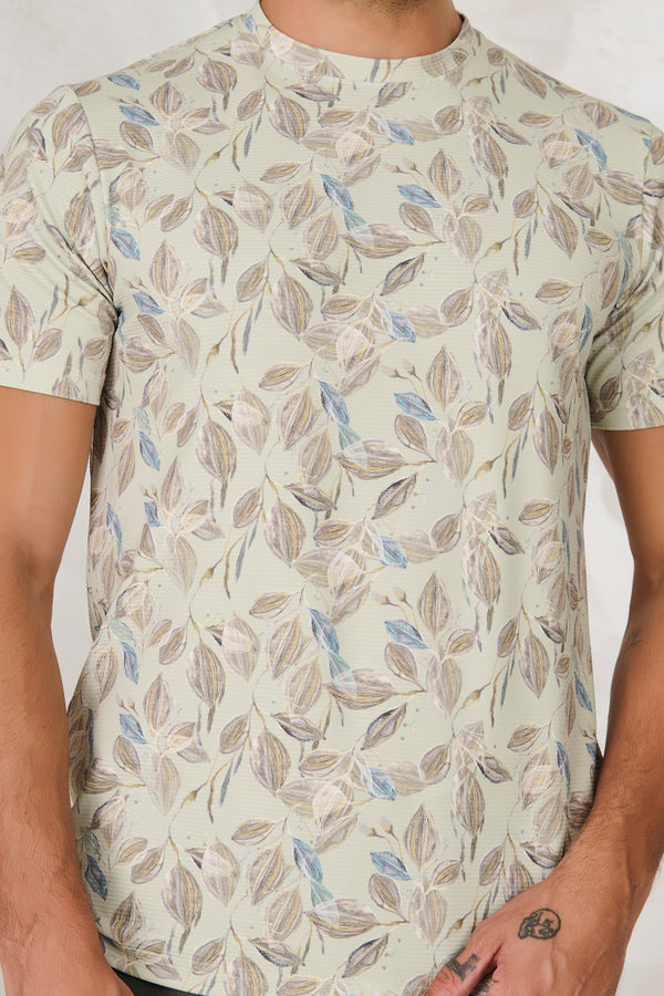 Painted Leaves T-Shirt - Green