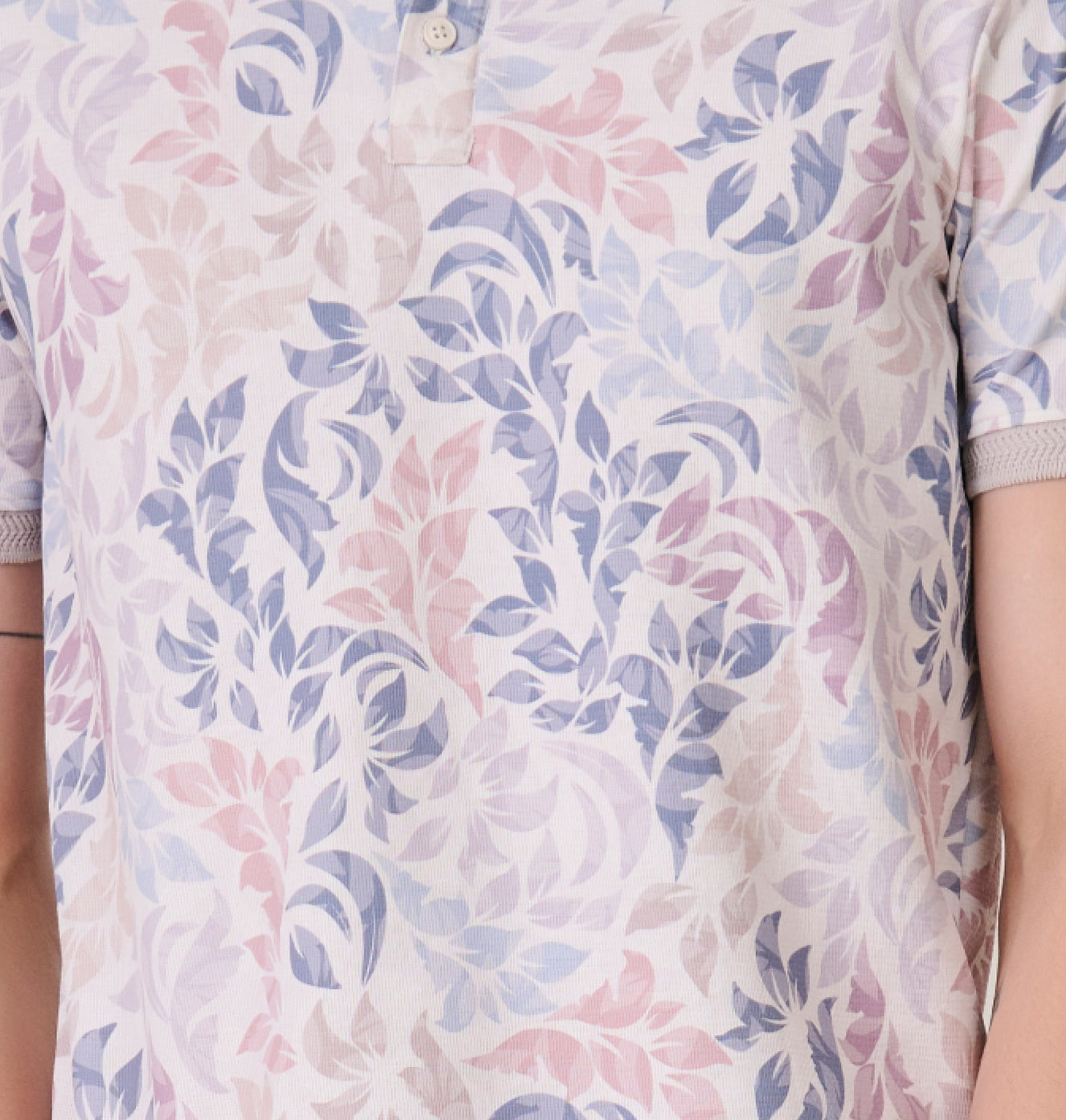 Painted Leaves Polo - Fawn