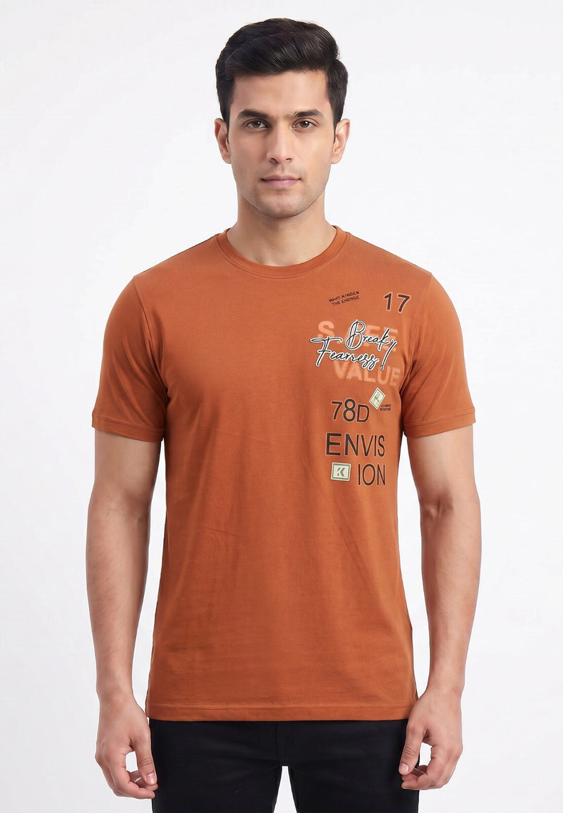 Browntypography-graphic-tshirt