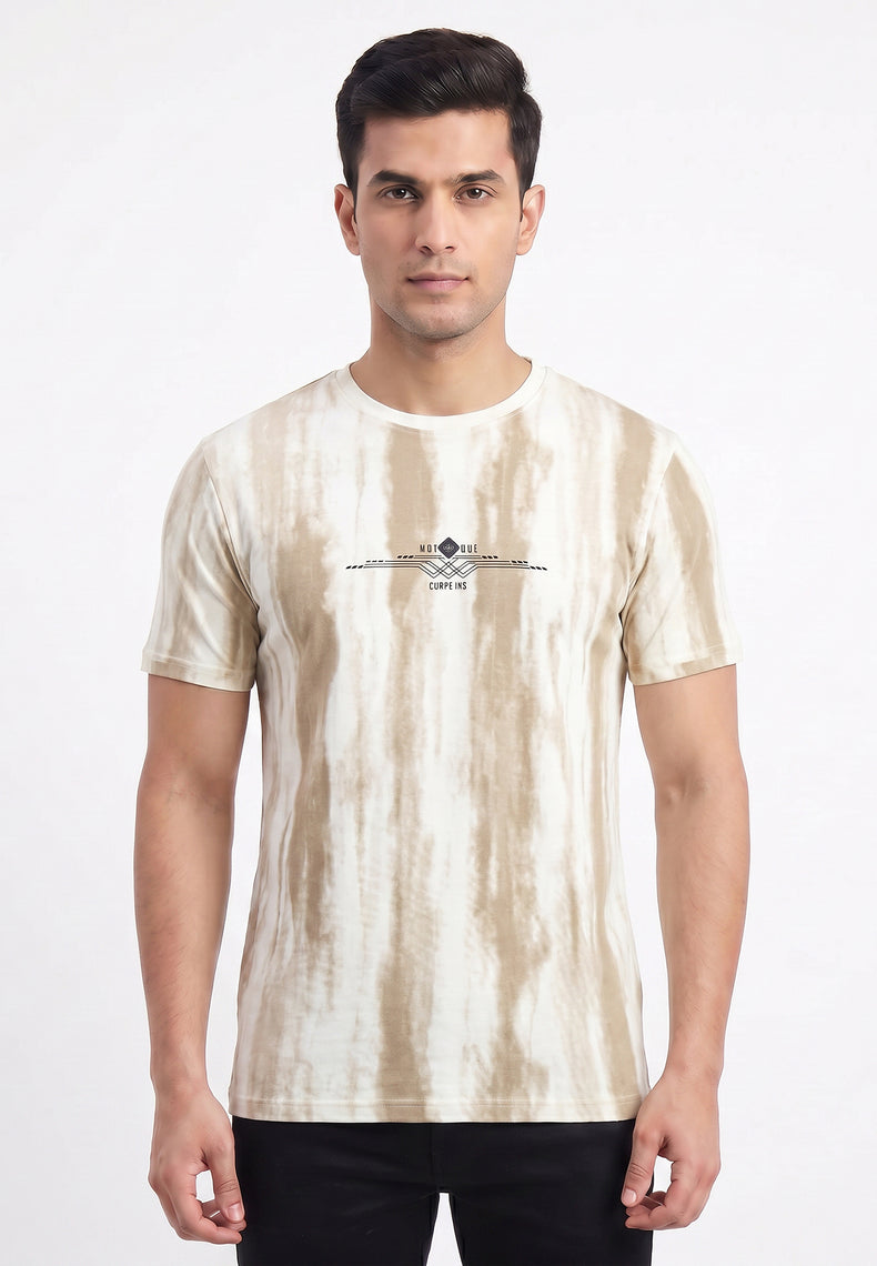 Khakhi-abstract-print-tshirt