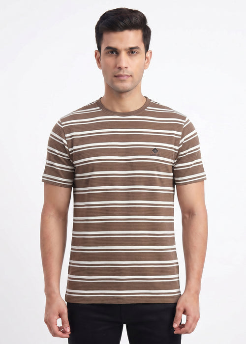 Brown Classic Stripe T-Shirt