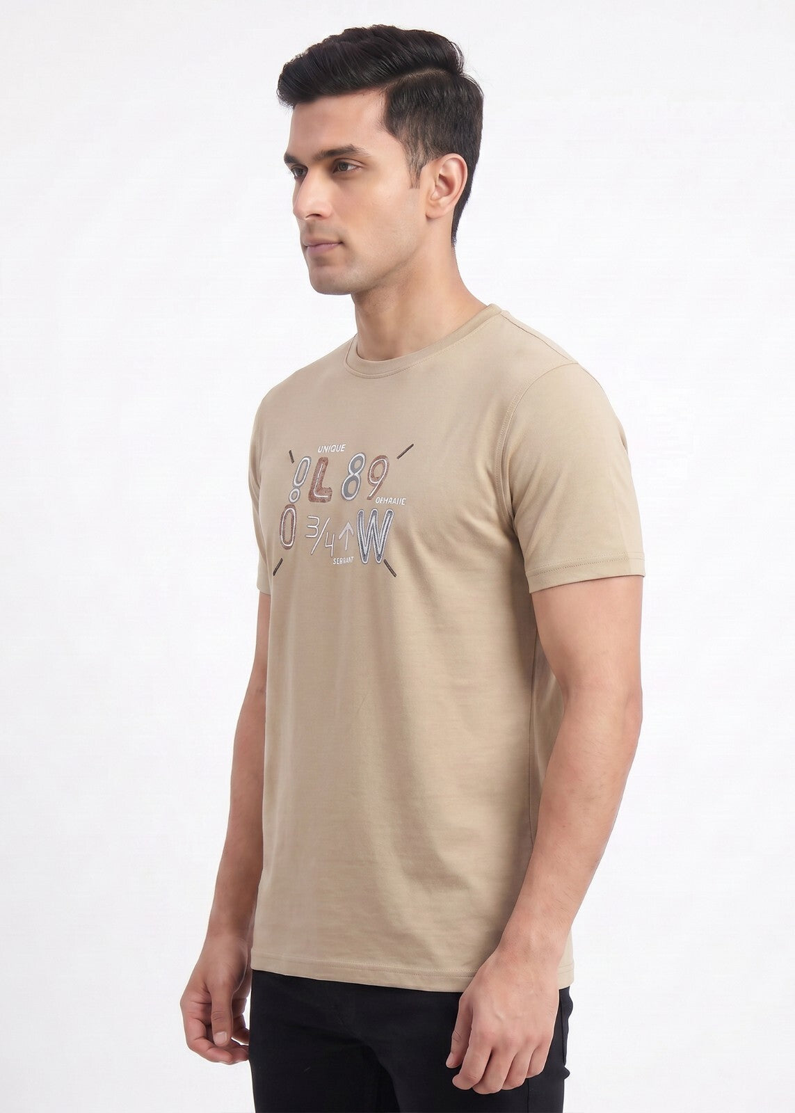 Buy Mouse-typography-print-cotton-tshirt Online Shopping view 4