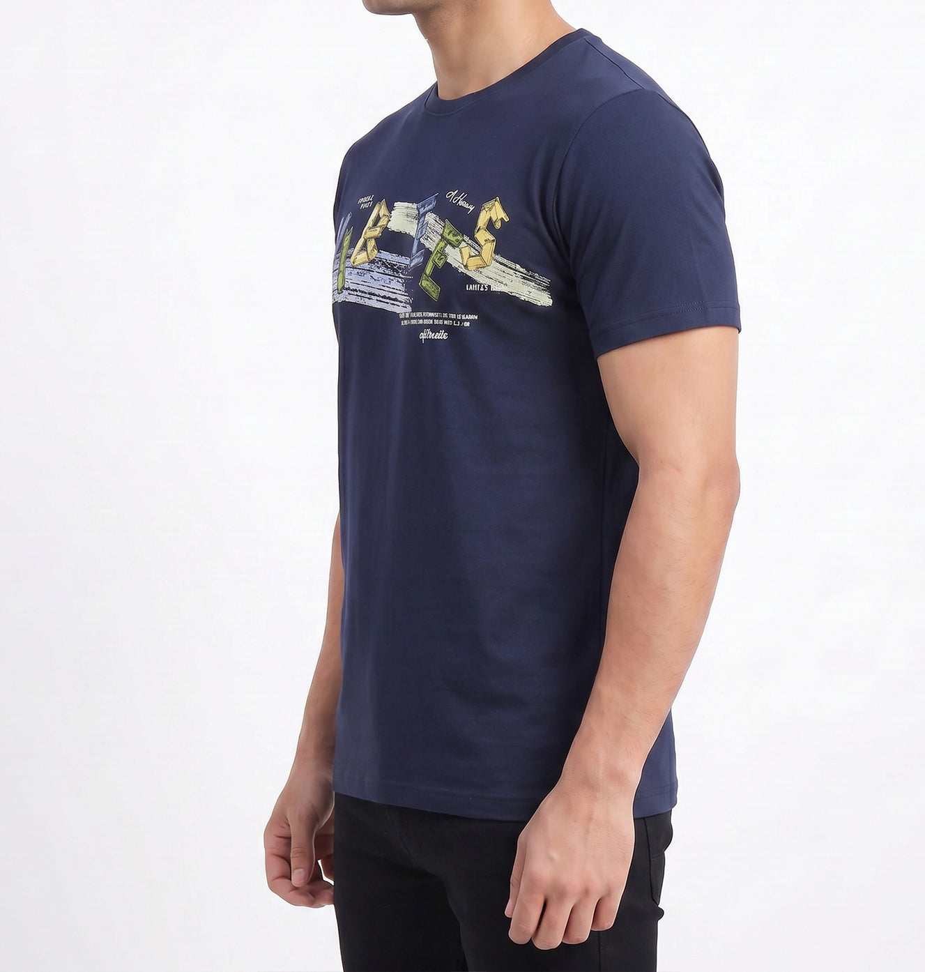 Navy-vibes-graphic-tshirt