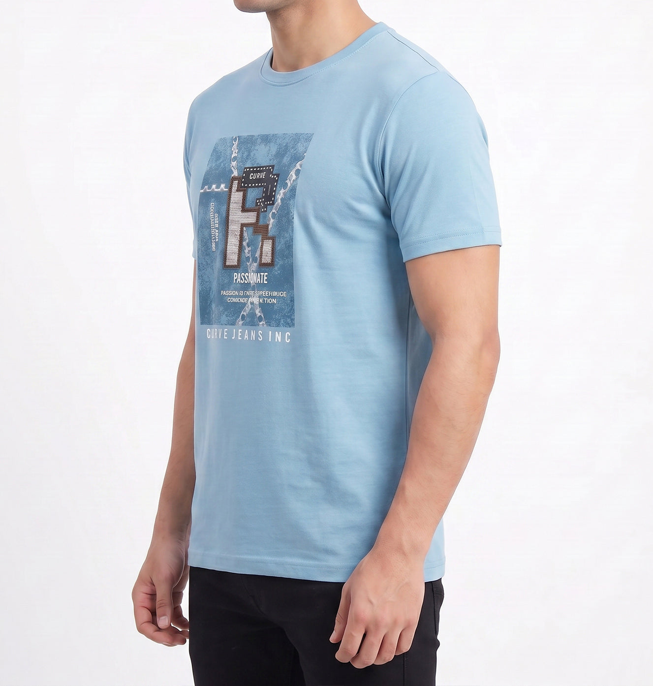 N.blue-passionate-graphic-tshirt