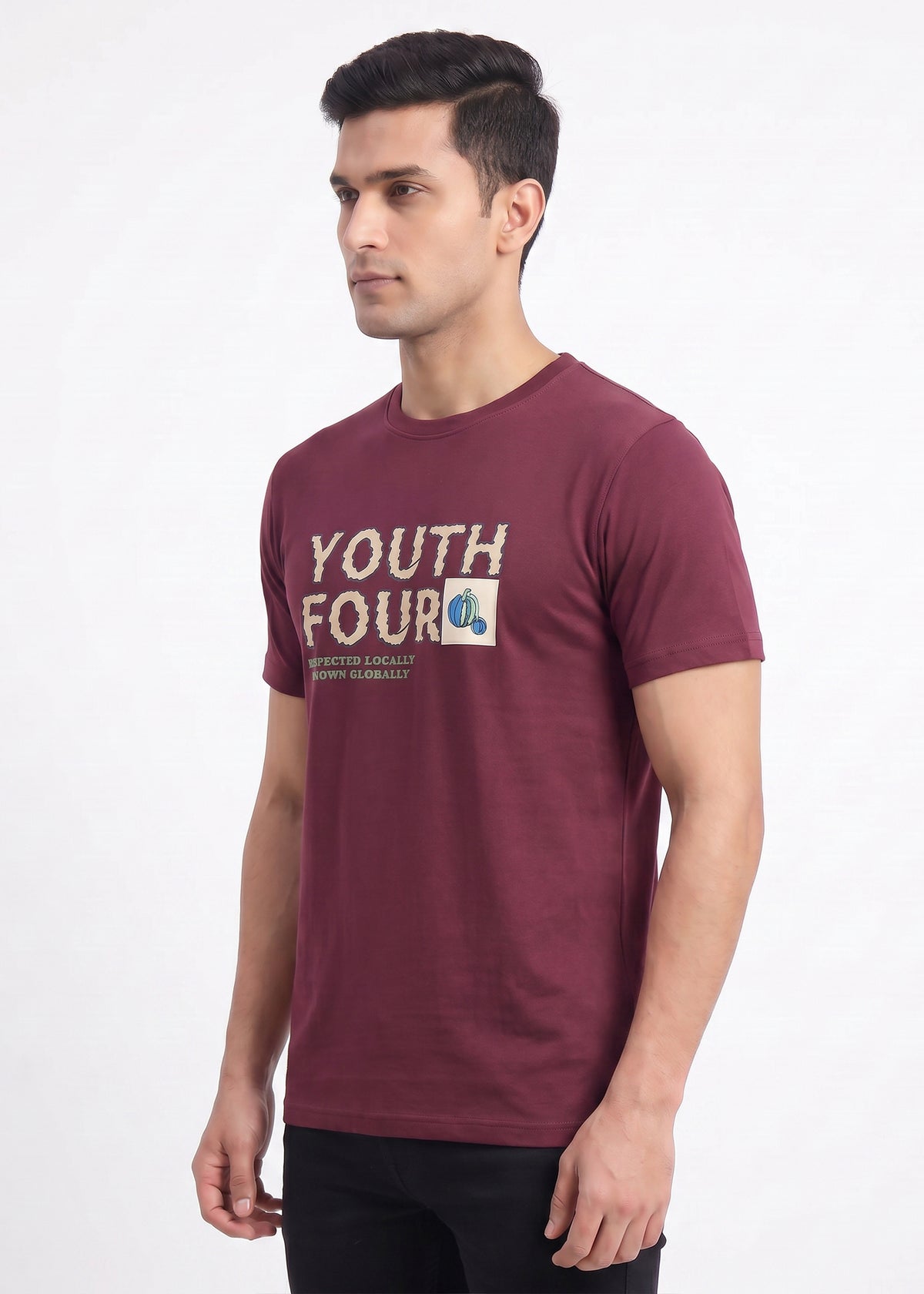 Buy Wine-youth-graphic-tshirt Online Shopping view 4