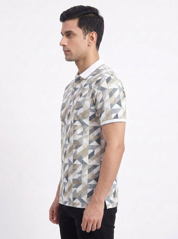 Abstract Geometric Polo T-Shirt