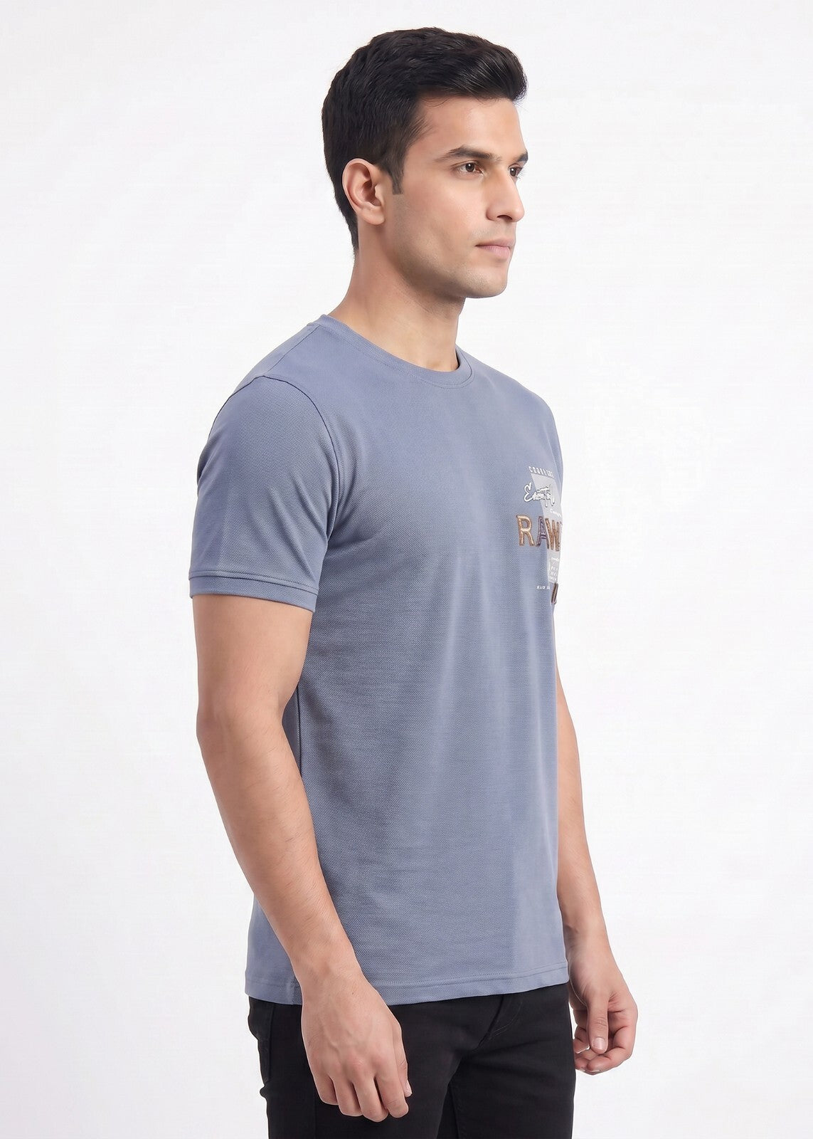 Buy D.grey raw-graphic-tshirt Online Shopping view 5