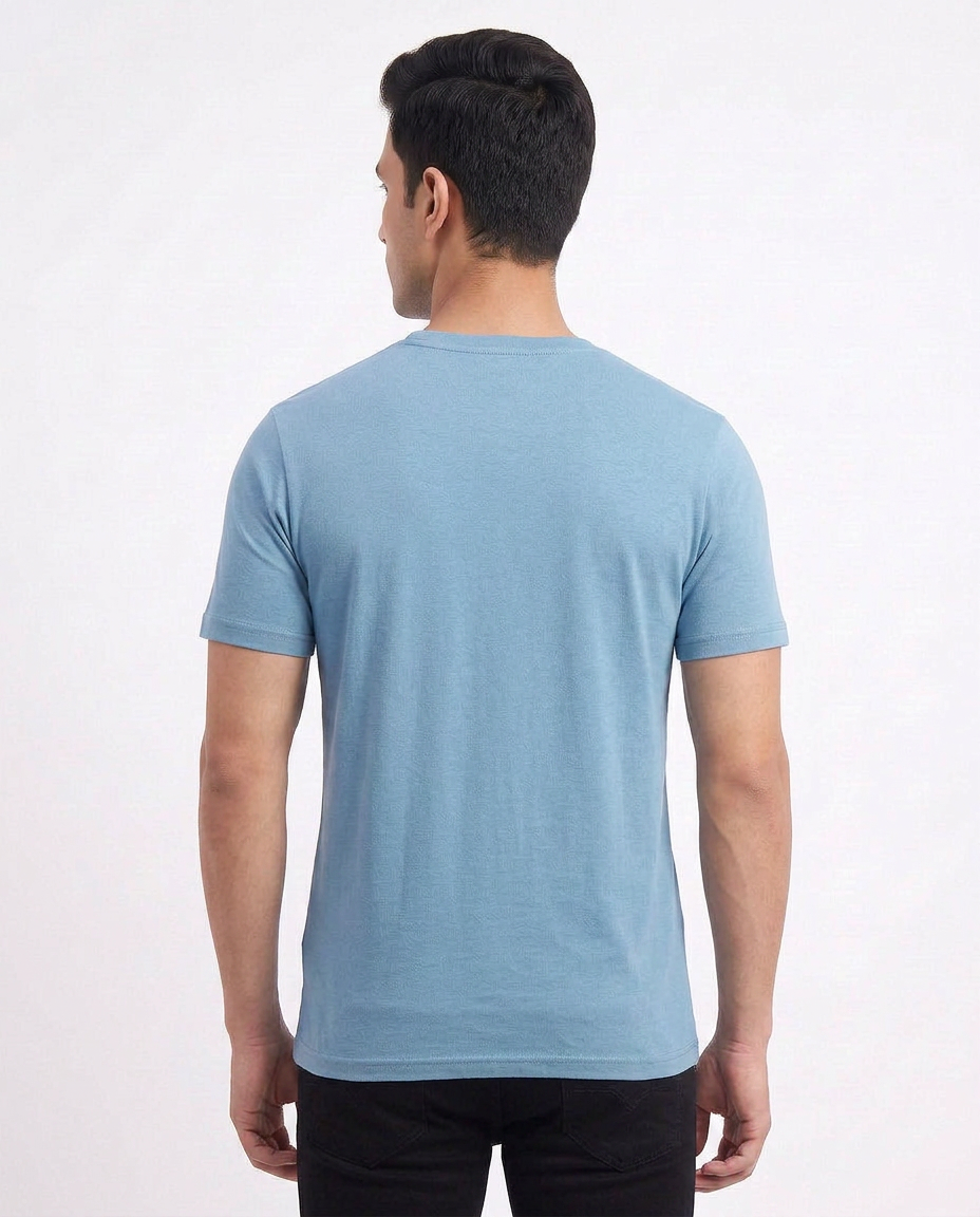 Buy N blue-kilwit-graphic-tshirt Online Shopping view 2