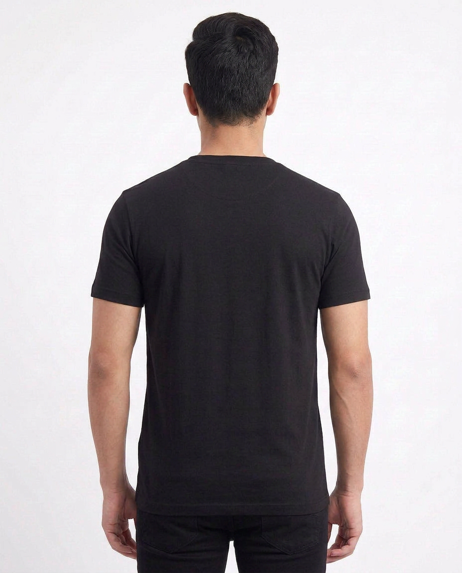 Buy black-abstract-graphic-tshirt Online Shopping view 2